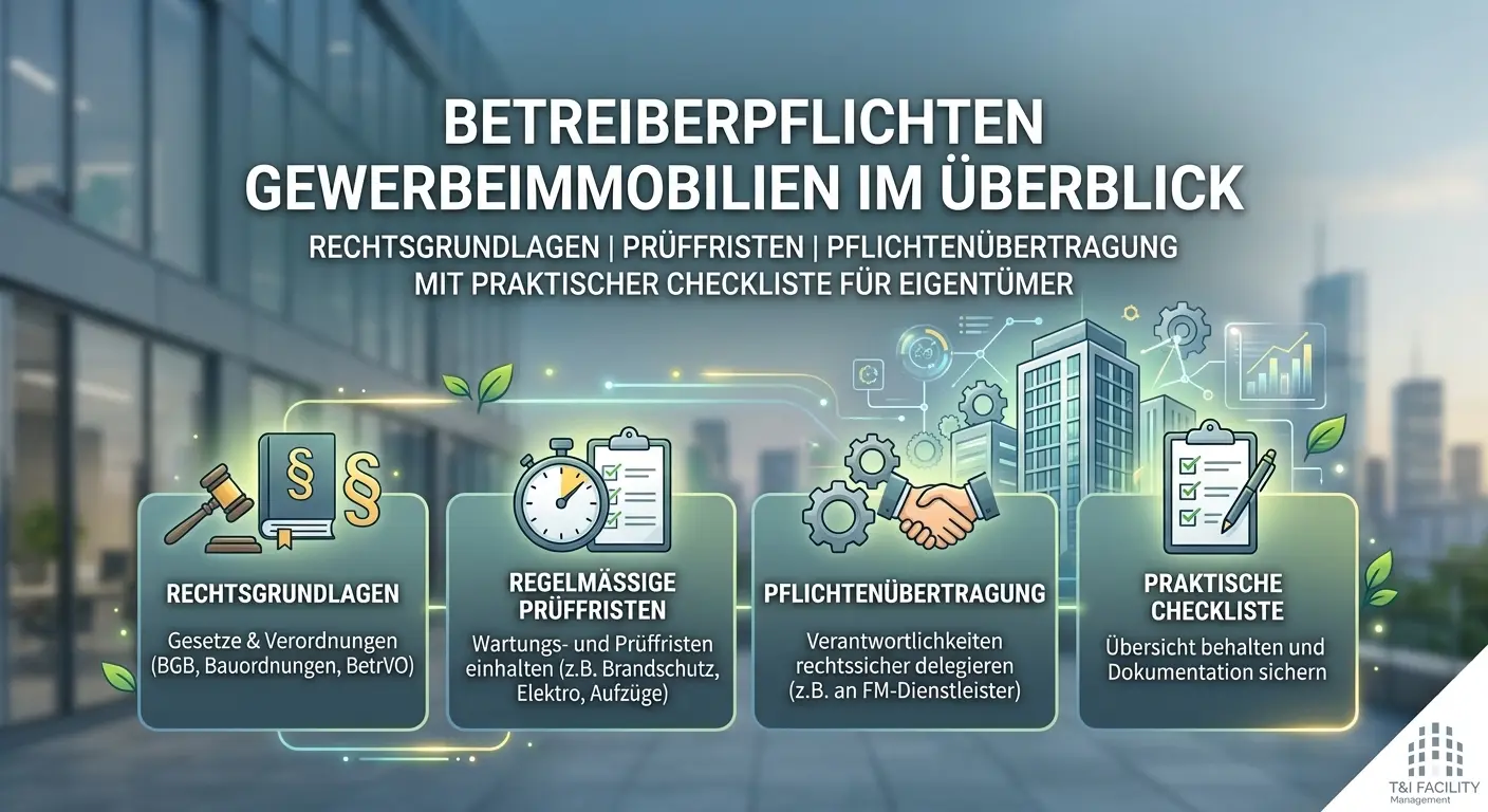 Betreiberpflichten für Gewerbeimmobilien: Die Checkliste für Eigentümer und Verwalter